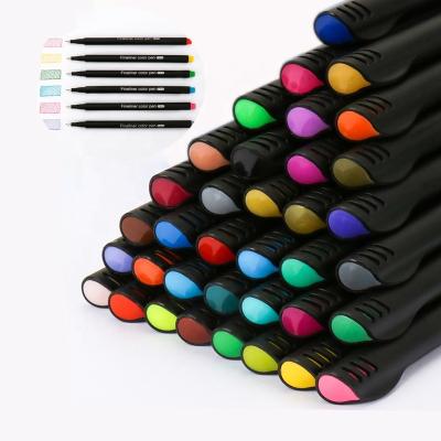 China Panting Painting Drawing Set Pen Office Writing Kids Art Color Marker Pens Fineliner Artist Promotional Kit Set 36 Colors Drawing for sale