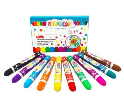 China 10mm Small Size Kids Paint Toys Shimmer Dot Markers CH-2807 Non-Toxic Paint Dauber for sale