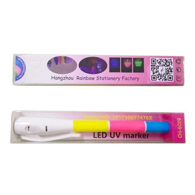 China Red Color Magic Refill Markers CH-6019 PP Kindergarten Use Brain Game UV Invisible Ink Maker for sale