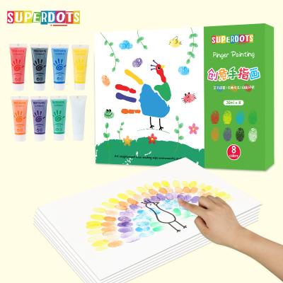 China Finger Paint Dye Graffiti Kit Toddlers Home DIY Art Craft Kit Kids Art Panting Modern Non-Toxic Washable Set for sale