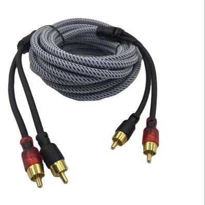 China Car Audio Power Amplifier Wire Mains Cord Horn Wire RCA-230 4.5M Audio Modified Cable for sale