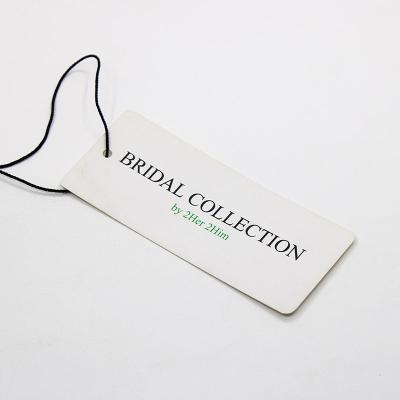 China New Viable Custom Card Hang Tags Garment Cardboard Fashion Paper Tags for sale