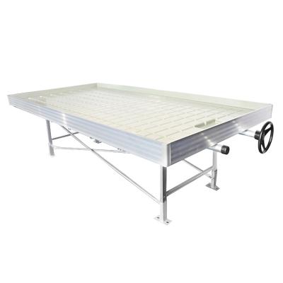 China Water-saving Irrigation System Multy Layer Grow Rack Ebb And Flow Hydroponic System Trays Growing Rolling Benches 3x6 4x8 for sale