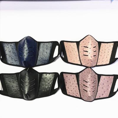 China Old face-ear maskes artificial leather couples maskes fashion flower maskes factory direct sales foreign trade reusable brand for sale