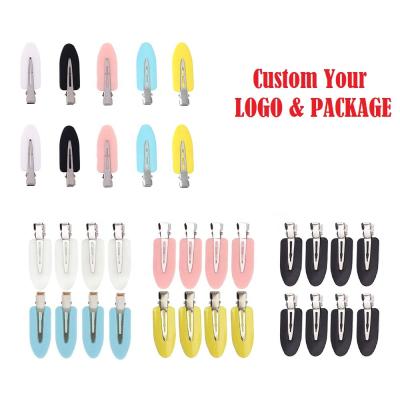 China Wholesale Cheap Price Environmentally Friendly No Bend Hair Clips Colorful Curly Bobby Pins For Hairdressing Makeup Application Hair Clips for sale