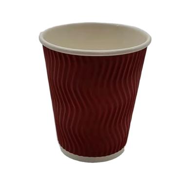 China Factory Price Disposable Double Wall High Quality Disposable Logo Customer Paper Cup Coffee Paper Cup for sale