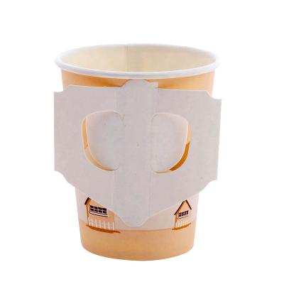 China Disposable Handled Insulated Disposable Paper Cups For Coffee for sale