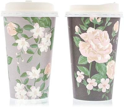 China Biodegradable Low Price Single Double Coffee Mug Ripple Wall Coffee Custom Paper Paper Cup With Lids for sale