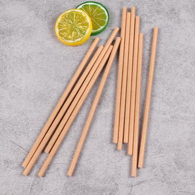 China Recycled Materials Customized Disposable Environmental Friendly Kraft Paper Straws for sale