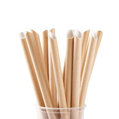 China Factory Supply Recycled Shake Drinking Paper Straws Biodegradable Materials 6mm*230mm Coffee Straws Coffee Straws for sale