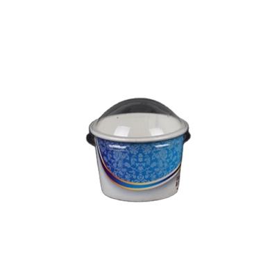 China Logo Disposable Ice Cream Cups Custom Wholesale Disposable With Dome Lids Takeout Packaging for sale