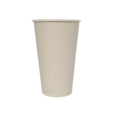 China Bio Wallpaper Disposable Plastic Double Free Coffee Mug Cup With Lid (7oz/8oz/12oz/16oz) for sale