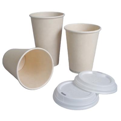 China Hot PLA Coffee Paper Cup Disposable Food and Drink Packaging Disposable Liner Pla Drinks Paper Cup With Logo for sale