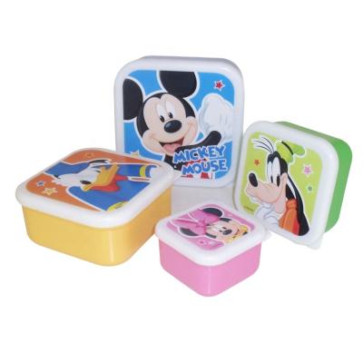 China Recyclable Disposable Environmental Plastic Box Lunch With 1 Compartment For Kids for sale