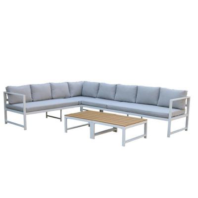 China Eco - Friendly Luxury Outdoor Garden Aluminum Sofa Set Outdoor Furniture Sofa for sale