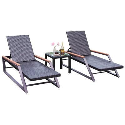 China Eco-Friendly Sofa Bed Sun Lounger Outdoor Folding Sofa Bed Sun Lounger Outdoor Seaside Poolside Pool Bed Sun Sofa for sale