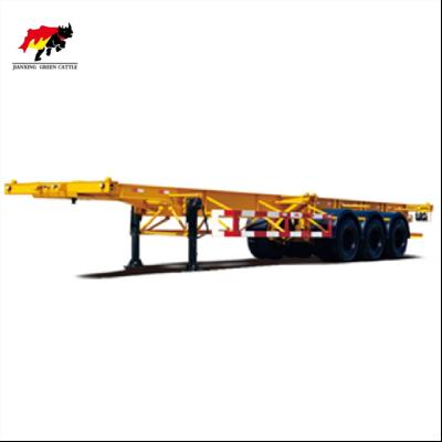 China Skeleton Truck Trailer Factory Price Dock Semi Trailer 40ft Skel Trailer For Sale for sale