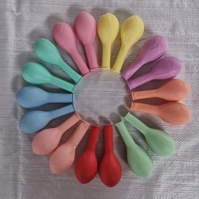 China Latex round balloons printed by natural macaron perfectly for sale