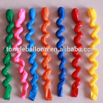 China Advertising Happy Birthday Lighting Balloon Shape Long Latex Balloons / Twist for sale