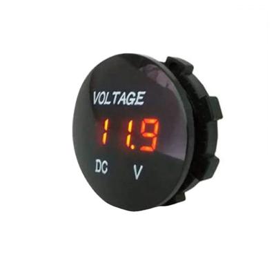 China Waterproof ABS DC 12-24V Voltmeter Digital Voltage Meter Tester Monitor Led Display For Car RV Motorcycle Boat ATV Marine Truck for sale