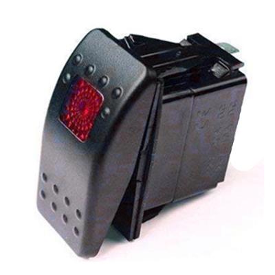 China Mostly printed car red illumination custom symbol led light bar rocker switch 3 pin spst on/off for SUV/RV/VAN/MARINE/BOAT/TRUCK/VEHICLES for sale