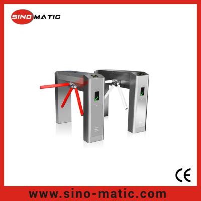 China Stainless Steel Waist Height Full Automatic Access Control Turnstile Gate for sale