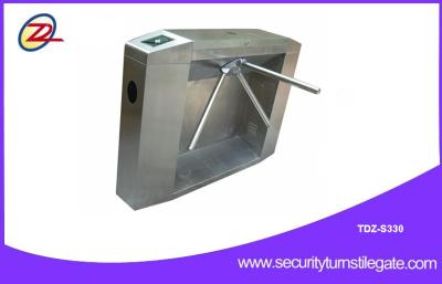 China Stainless access tripod turnstile gate with ticketing system , two - dimensional code for sale