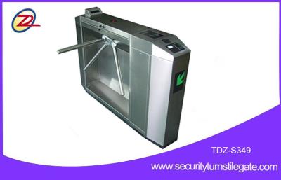 China Electronic Entry Systems Tripod Turnstile Gate Fingerprint Turnstile With Bar Code for sale