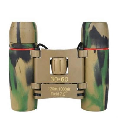 China Compact Lightweight Compact HD 30x60 Camouflage Color Military Design Day and Night Vision Zoom Binoculars Telescope for Outdoor Camping for sale