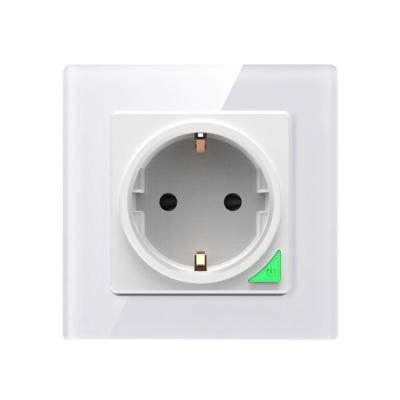 China Tuya Residential/Multi-Purpose Universal Smart Socket EU WiFi Remote Control Wall Mounted Sockets with Alexa Google Home for sale