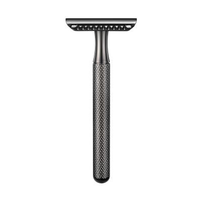 China Double Edge Men's Double Blade Men's Safety Razor Stainless Steel Straight Zinc Alloy Edge Shaving Razor for sale