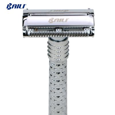 China New 100 Pack Professional Barber Razor Razor Scooter Adjustable Double Blade Edge Razor Blades for sale