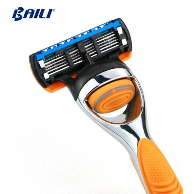 China Baili China High Quality Five Blade Razor Blade Shaving Razor 5 Blades Men's Razor 5 Blade for sale