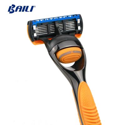 China High Quality Five Blade Razor 5 Blade China Baili Shaving Razor 5 Blades Men Razor 5 Blade for sale