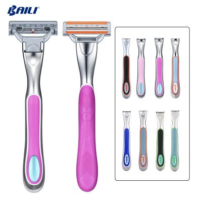 China Triple Blade We Need Distributors Latest Products In The Market Baili Ladies 3 Triple Blade Razor for sale