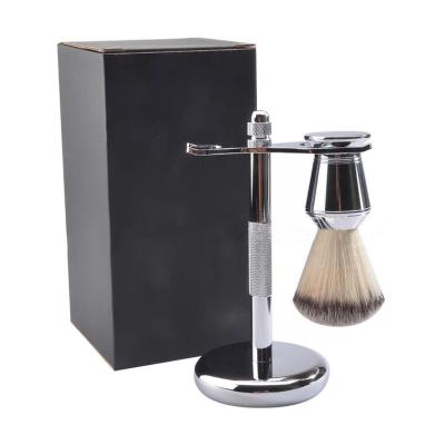 China Shaving brush most popular brush and safety razor shaving set for american market shaving brush set for sale