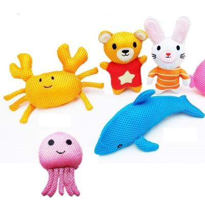 China 2021 New Design Fun Sea Animal Bath Cloth Soft Sponge Toy For Kids Toy for sale