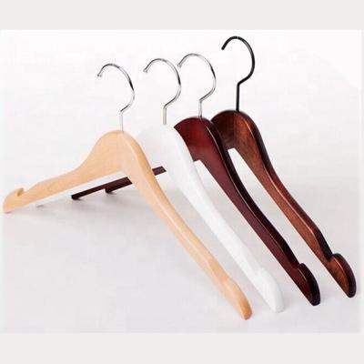 China Retail Store CLASSIC Use Luxury Boutique Wooden Hanger, Wooden Hangers For Clothes Garment Multiple Hanger for sale