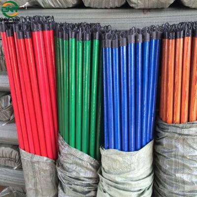 China Home Wood Handle Broom Coat Plastic Round Construction Pole Brooms To Wooden Sticks Making Machine for sale