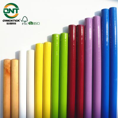 China Plant Smooth Natural Eucalyptus Brush Wooden Stick for Color Painting for sale