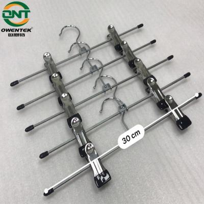 China Metal Trouser Clip Hanger Pants and Skirt Hangers with Clips for sale