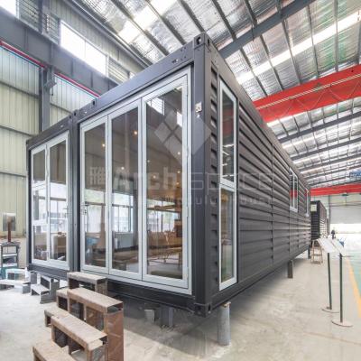 China Modern Luxury 40ft Prefab Modular Building Prefab Hotel Shipping Container House for sale