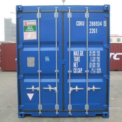 China CSC 20ft 33.2CUM Certification ISO Standard Used 20GP Dry Cargo Shipping Container for sale