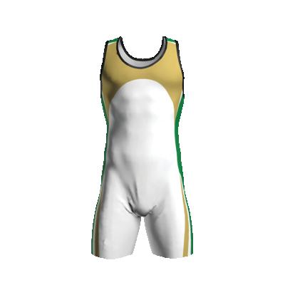 China Custom Cheap Price 280GSM Lycra / Cotton Lycra Sublimated Vintage Men Dry Fit Wrestling Singlets for sale