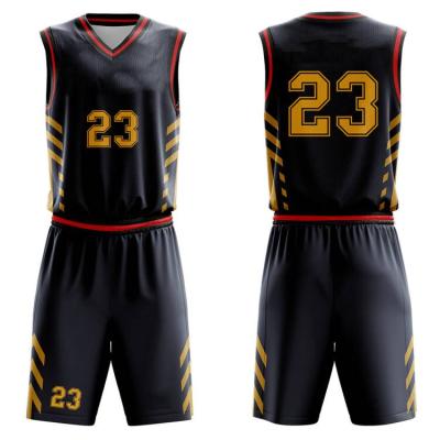 China Breathable QUICK DRY Sublimation Sets Plus Size Breathable Mens Basketball Tank Top for sale