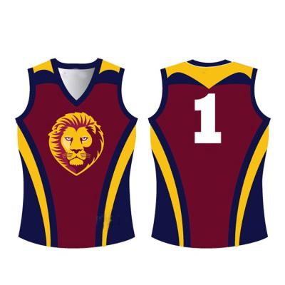 China Breathable Afl Soccer Jersey Afl Jersey Football Jumper Singlet for sale