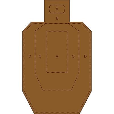 China Durable IPSC Shooting Aims Cardboard Paper For Shooting Practice for sale