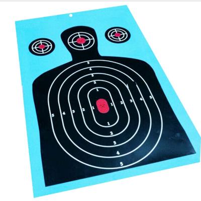 China Outdoor Use For All Guns Shooting Target Blue Reactive Shooting Target With Body Shaper Paper For Shooting for sale