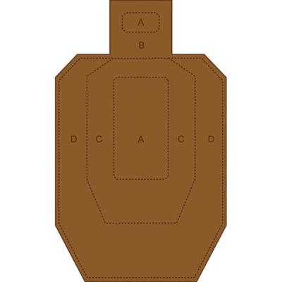 China Shooting Practice Customized Official IPSC Shooting Target Cardboard Paper Target for sale