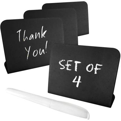 China Waterproof+Eco-friendly Mini Chalkboard Signs Rustic Easy to Write for Liquid Chalk Markers and Mark Small Plastic Chalkboard Message Board Signs for sale